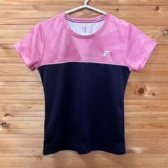 FILA スポーツウェア 半袖 ピンク 紺 Sサイズのサムネイル