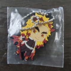 [Brand New, Unused] Demon Slayer: Kimetsu no Yaiba Rubber Keychain - Kyojuro Rengoku