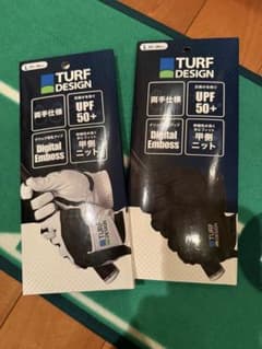 TURF DESIGN ゴルフグローブ Lサイズ　1組【ネイビー】のサムネイル