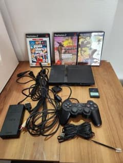 SONY PlayStation 2 本体 セット ソフト3本付 　動作確認済みのサムネイル