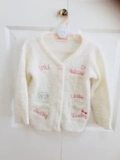 Autoro Moom130センチ白のニットカーディガン♡のサムネイル