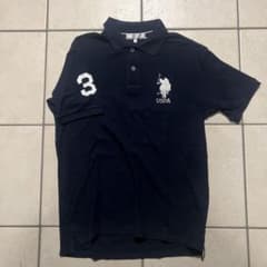 【美品 】U.S. POLO ASSN. ポロシャツ ネイビー Mのサムネイル