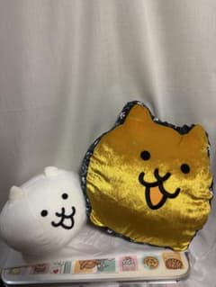 냥코 대전쟁 쿠션 금 고양이 고양이 고양이 인형 세트