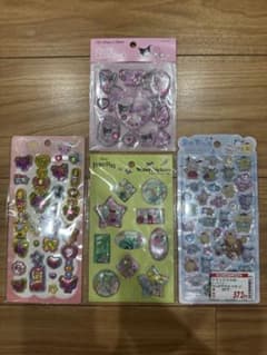 キャラクターシール 3枚セット サンリオ ディズニー たまごっちのサムネイル