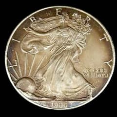 銀貨 1986年 1ドル ウォーキング・リバティ ダラー銀貨 アメリカ 古銭