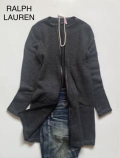 【ラルフローレン】カシミヤ ニットジャケットカーディガン コート 羽織り ロング ラルフローレン】カシミヤ ニットジャケットカーディガン コート