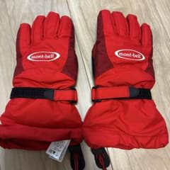 mont-bell 赤 ブーツ ジャケット　ズボン　手袋　　防水・防寒 mont-bell 防水手袋 7-9 レッド - メルカリ