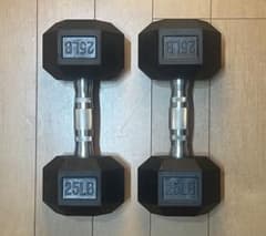 発送不可 六角ダンベル 25LB（11.34kg） 2個セット - メルカリ