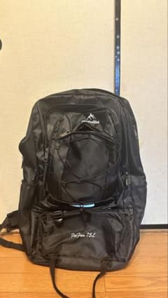 FeiFau 75L 大容量 バックパック リュック ブラックのサムネイル