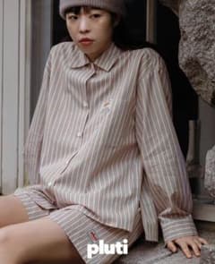 pluti label ストライプシャツ ショートパンツ セットアップのサムネイル