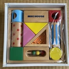 ミキハウス ラトルブロック　音のなる積み木　新品未使用のサムネイル