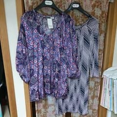 シルクブラウス&シルクチュニック2点セットのサムネイル