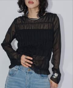 【Aunt Marie's】メニーシャーリングシアートップスのサムネイル