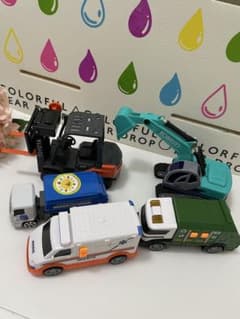 ミニカー車おもちゃ　働く車4台セット