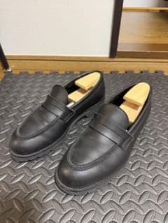 PADRONE レザーローファー ブラックのサムネイル