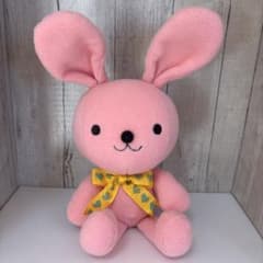 レトロ✨シナダカンパニー どんどんうさぎのぬいぐるみ ピンクのサムネイル