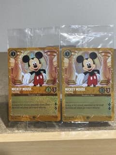 ディズニーロルカナMickey Mouse プロモ2枚セット おまけ付きのサムネイル