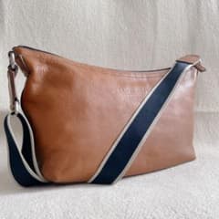 美品★COACH ショルダーバッグ ヘリテージウェブレザー/茶 F70559 COACH（コーチ） ヘリテージウェブ ブラウン 茶 レザー F70559