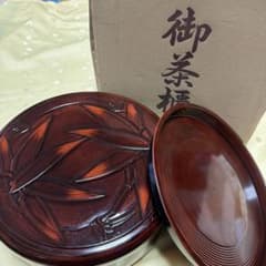 鎌倉彫 菓子器 茶櫃 漆 お盆 五分高茶櫃 - メルカリ