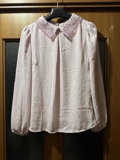 MISCH MASCH レース襟ピンクブラウスのサムネイル