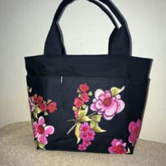 トートバッグ ハンドメイド ロラライハリスjumbo flower - メルカリ