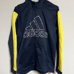 adidas☆裏起毛ジップパーカー☆160cm☆アディダスのサムネイル
