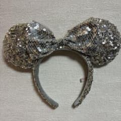 ディズニー ミニー カチューシャ シルバー スパンコールのサムネイル