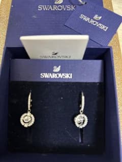 Swarovski シルバー フープピアスのサムネイル
