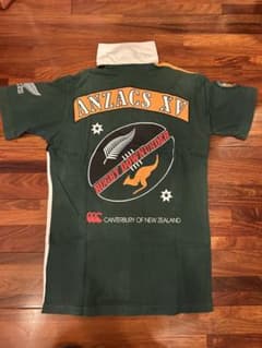 90年代ビンテージCanterbury ANZACS XV 半袖ラガーシャツ - メルカリ