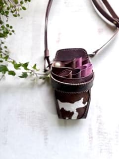 手染めブラウン、ハラコカウのシザーケース - メルカリ