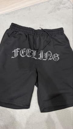 FEELING ラインストーン ハーフパンツ ブラックのサムネイル