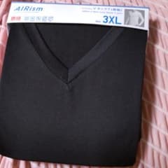 ユニクロ◆AIRism◆エアリズム◆長袖Tシャツ◆3XLのサムネイル