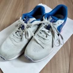 ASICS スニーカー24cm ホワイト ブルー ピンクのサムネイル