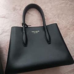 kate spade ブラックレザートートバッグのサムネイル