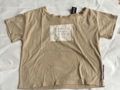 MIXXIM ベージュ ロゴプリント 半袖Tシャツのサムネイル