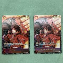 ルフィSR 尾田栄一郎先生書き下ろし　パラレル ST01-012 4枚セット ルフィSR 尾田栄一郎先生書き下ろし パラレル ST01-012 4枚セット