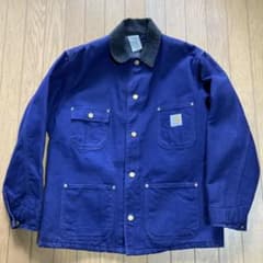 80s 90s carhartt ミシガンチョアコート カーハート ネイビーのサムネイル