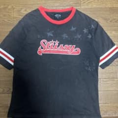 Stüssy ステゥーシー　ブラック/レッド Tシャツ S 古着のサムネイル