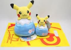 御殿場限定☆2点セット☆富士山頂ピカチュウ ぬいぐるみ&マスコット ショッパー付のサムネイル