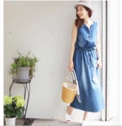 デニムロングワンピースのサムネイル