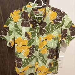 ISLAND BROTHERS ボタニカル柄 沖縄風半袖シャツ LLサイズのサムネイル