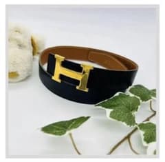 エルメス □A刻印　コンスタンス　H ベルト ブラック　ブラウン レザー