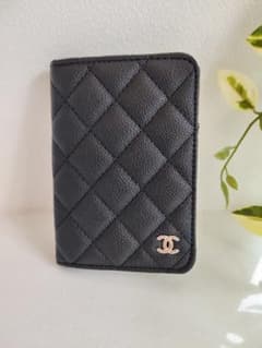 パスポート入れCHANEL ブラック ノベルティ マルチケース 搭乗券入れ 