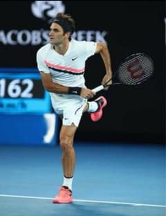 NIKE ナイキ 2018 全豪 フェデラー 優勝 シャツ RF S - メルカリ