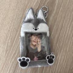 オオカミ ぬいぐるみ トレカケース キーホルダーのサムネイル