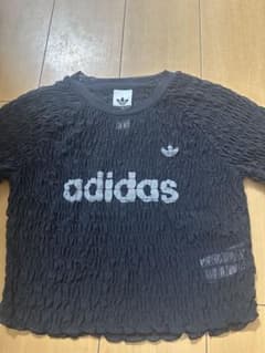 adidas レディース シャーリング トップス ブラックのサムネイル