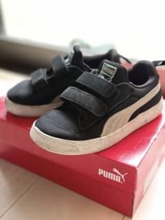 PUMA SUEDE キッズ スニーカー ブラック 18cmのサムネイル