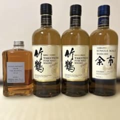 4本セット 【竹鶴2本、余市、フロムザバレル】希望あれば2本まで宮城峡と交換可能 4本セット 【竹鶴2本、余市、フロムザバレル】希望あれば2本まで宮城峡