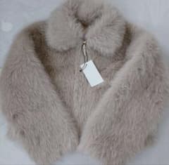 ZARA ダブルフェイス フェイクファージャケット S モールグレー - メルカリ