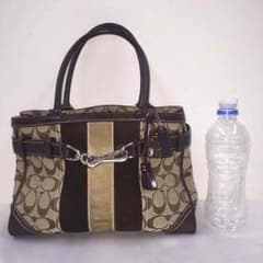 まな様専用♡【正規品】コーチ　ハンドバック　スエード　ブラウンのサムネイル